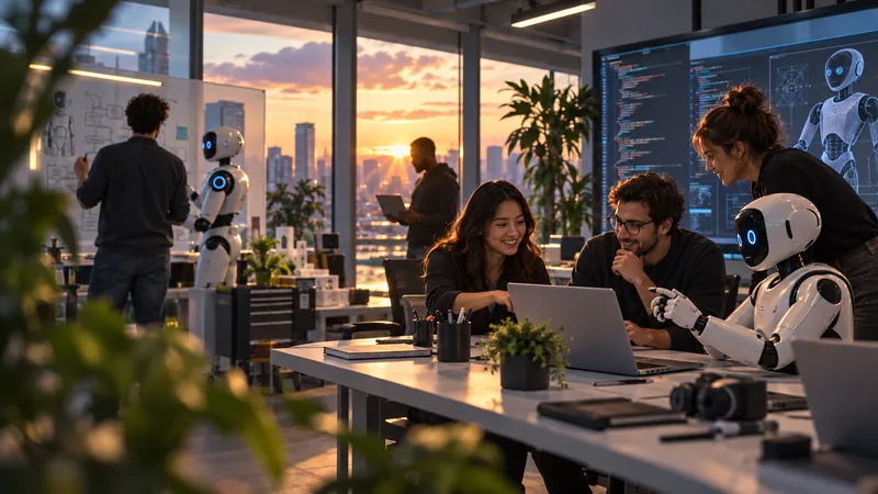 Ingénieurs MethodInfo travaillant avec des agents IA au sein de leur équipe